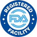 Manufactured in an FDA-registered facility